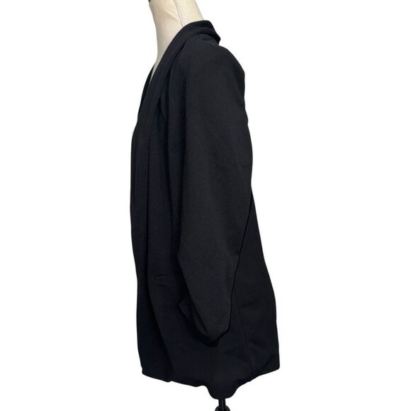 Boom Boom Jeans Black Lightweight Blazer 3/4 Quarter Sleeve Open Cardigan size M - Picture 3 of 10